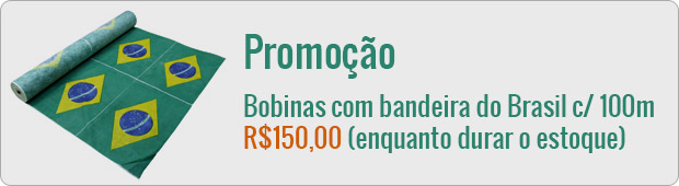 Bandeiras do Brasil em TNT
